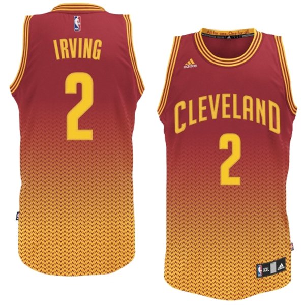 nba cleveland cavaliers 2 irving red golden[drift fashion]